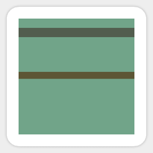 A shocking tailoring of Soldier Green, Dark Vanilla, Artichoke, Greyish Teal and Gunmetal stripes. Sticker